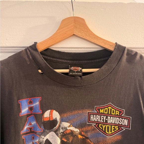 Harley-Davidson Black Racing Graphic Tee - Picture 2 of 3